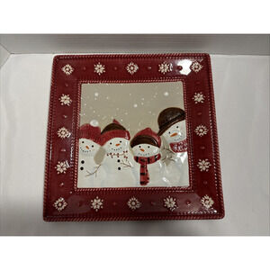 St. Nicholas Square "Warm Wishes" 11 Inch Snack or Dinner Plate